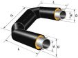 П-образный элемент ППУ-ПЭ d 530 Тип 2 из оцинкованой трубы