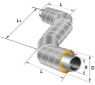 Z-образный элемент ППУ-ОЦ d 1220 Тип 1 из оцинкованой трубы