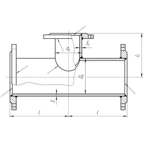 Труба с фланцем чертеж