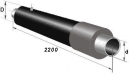 Концевой элемент ППУ-ПЭ d 1420 Тип 1 из черной трубы