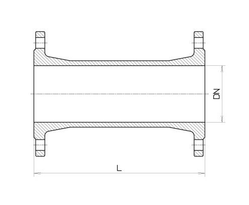 Патрубок вчшг фланцевый 100