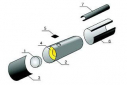 Концевая заглушка ППУ-ОЦ d 219 Тип 1 для черной трубы