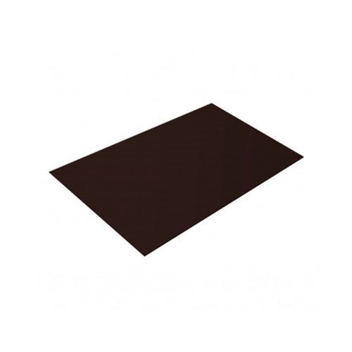 Лист оцинкованный гладкий с полимерным покрытием эконом RAL 8017 шоколадно-коричневый