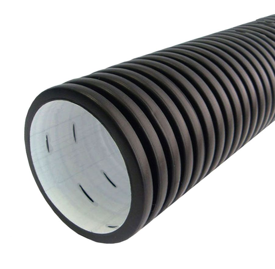 Труба дренажная гофрированная без фильтра двухслойная с полной перфорацией SN 8 диаметр 1030 мм