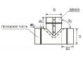 Кожух защитный изоляции тройник КЗИТ 1300/1300/90/0,7 (диаметр - 1220 мм, ППУ - 40 мм)