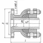 Патрубок фланец-раструб компенсационный ПФРК ВЧШГ d 250 Py-16 эпоксидный порошок сварка ГОСТ 5525-88