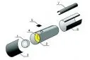 Концевая заглушка ППУ-ОЦ d 630 Тип 1 для оцинкованой трубы