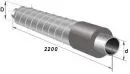 Концевой элемент ППУ-ОЦ d 920 Тип 1 из оцинкованой трубы