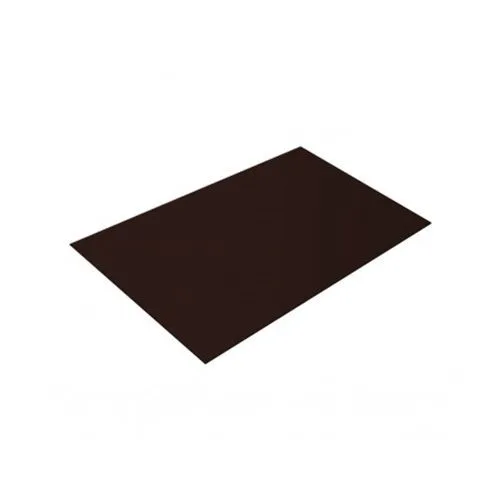 Лист оцинкованный гладкий с полимерным покрытием 1.2 мм RAL 8017 шоколадно-коричневый